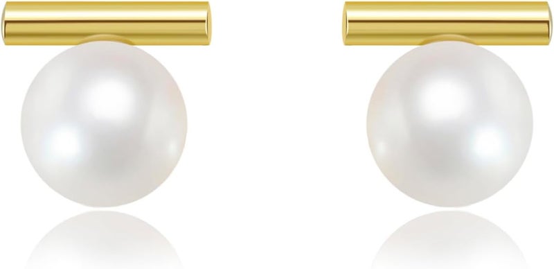 Surrounded Forest Store Double Ball Jacket Earrings for Women Front Back 2 in 1 Stud Earrings Pearl Ball Earrings - Image 1